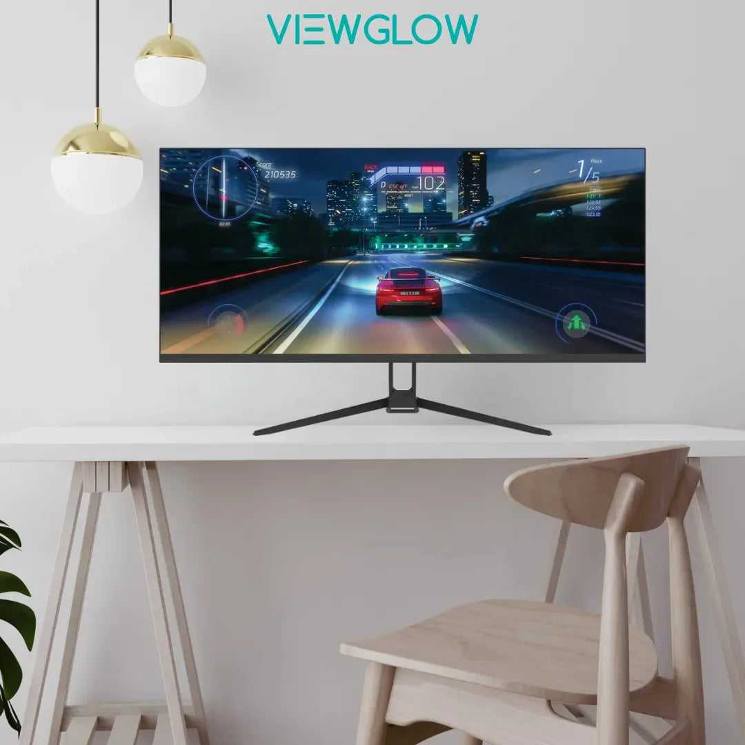 ViewGlow 34" GAMING MONITORS 2 Pack 3440X1440 LED WQHD 1MS 100HZ 21:9 WIDE MONITOR IMMERSIVE GAMING - PremiumBrandGoods