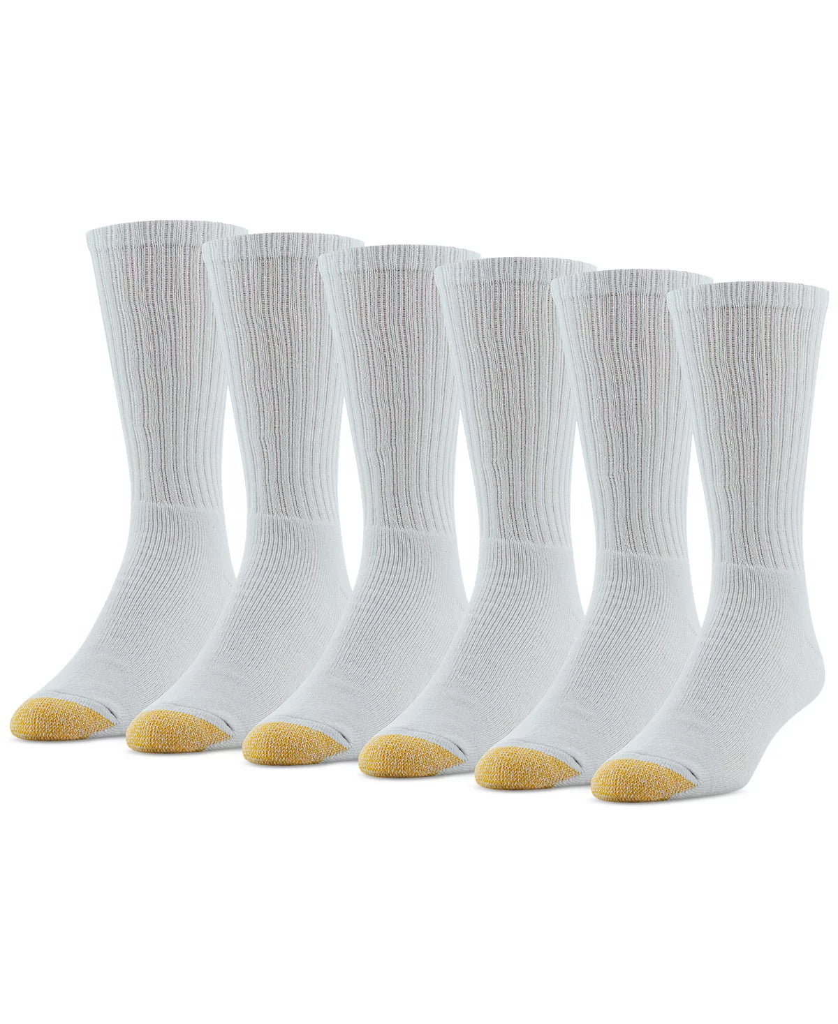 Goldtoe Casual Edition 6 Pairs Crew Socks - PremiumBrandGoods