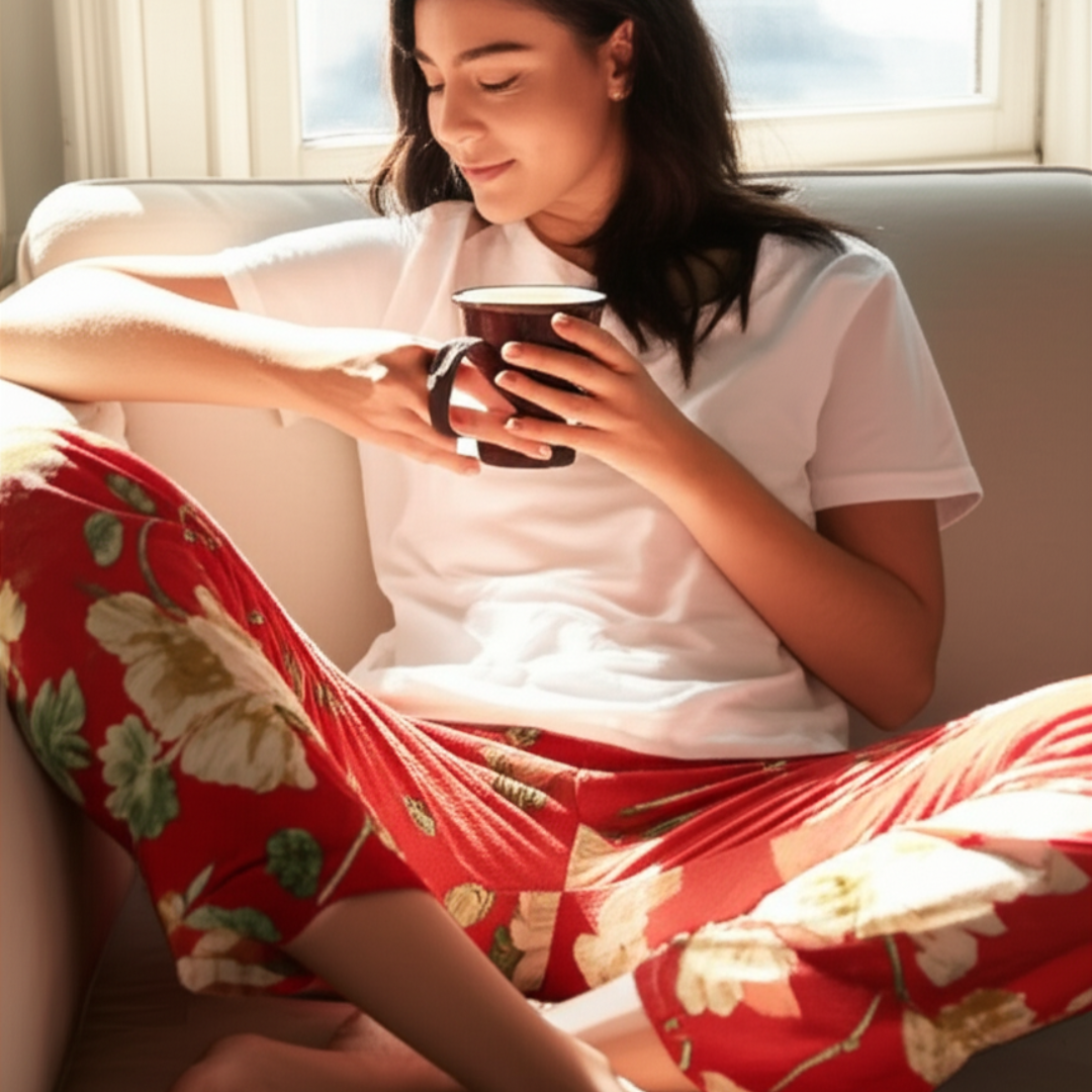 Womens Floral plush soft pajama pants 3 pack assorted styles - PremiumBrandGoods