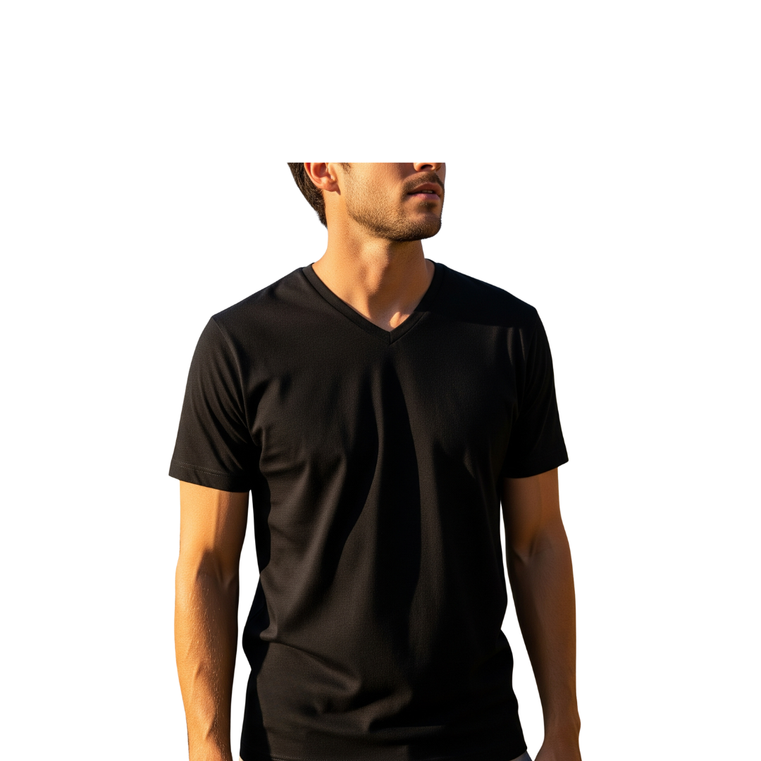 Mens Crew neck 3 Pack Solid 100% Cotton Double Neck Ribbed S-5XL - PremiumBrandGoods