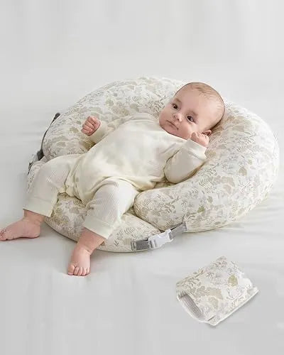 SUNSHE Nursing Pillow for Breastfeeding, Multifunctional Dual-Sided 2-in-1 (Baby Pillow+Nursing Pillow) with Adjustable Waist Strap and Removable Cotton Cover, (Maple Forest Oasis) - PremiumBrandGoods