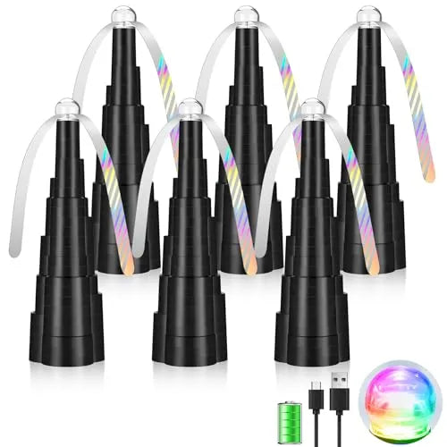 Fly Fans for Tables Rechargeable,Fly Repellent Outdoor Indoor Keep Flies Away,Table Top Fly Fan with Colorful Lighting for Picnic,Restaurant,Party,Kitchen,and BBQ - PremiumBrandGoods