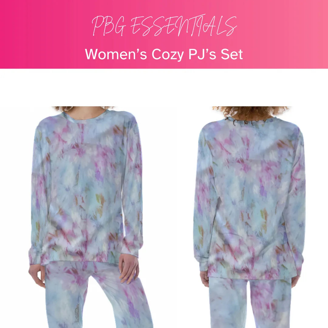 Women's 2 Piece Pajama Set Cozy Tie Dye Pants and Shirt - PremiumBrandGoods