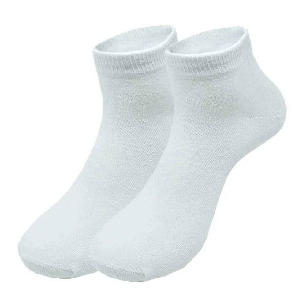 3 Pairs Socks Mens Ankle Quarter Crew Sport Plain Solid Socks Cotton Low Cut Sizes 9-13 - PremiumBrandGoods