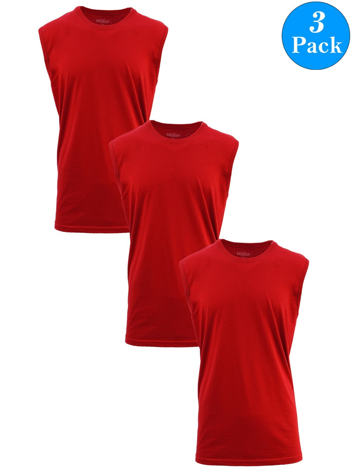 Men's Cool Mesh Muscle Tank Tops, 3-Pack