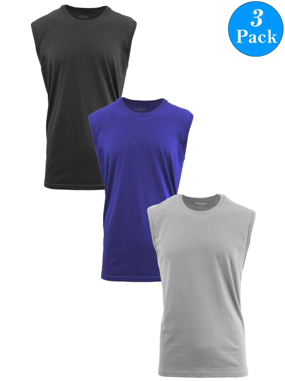 Men's Cool Mesh Muscle Tank Tops, 3-Pack
