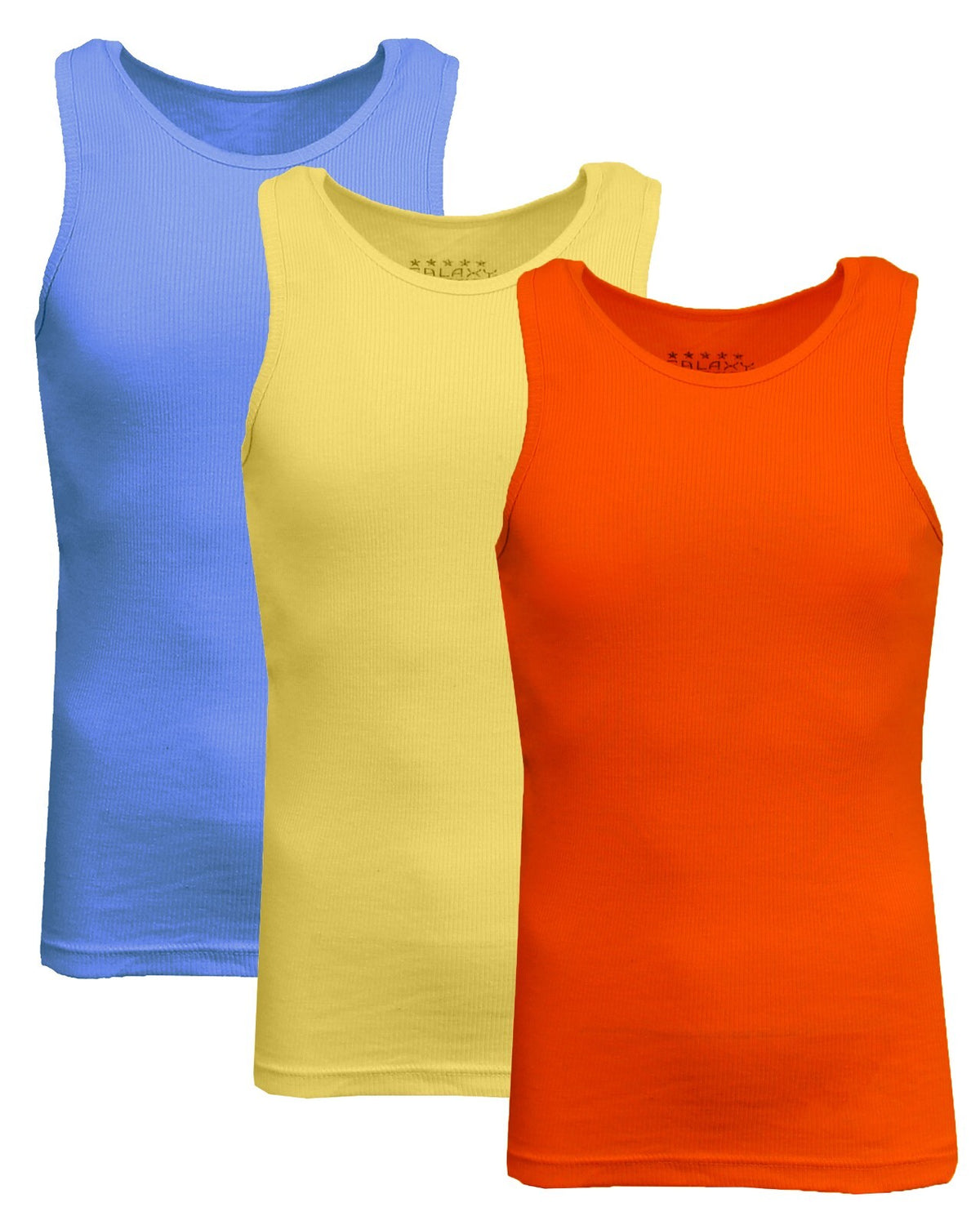 Men's Ribbed Tank Tops, 3-Pack
