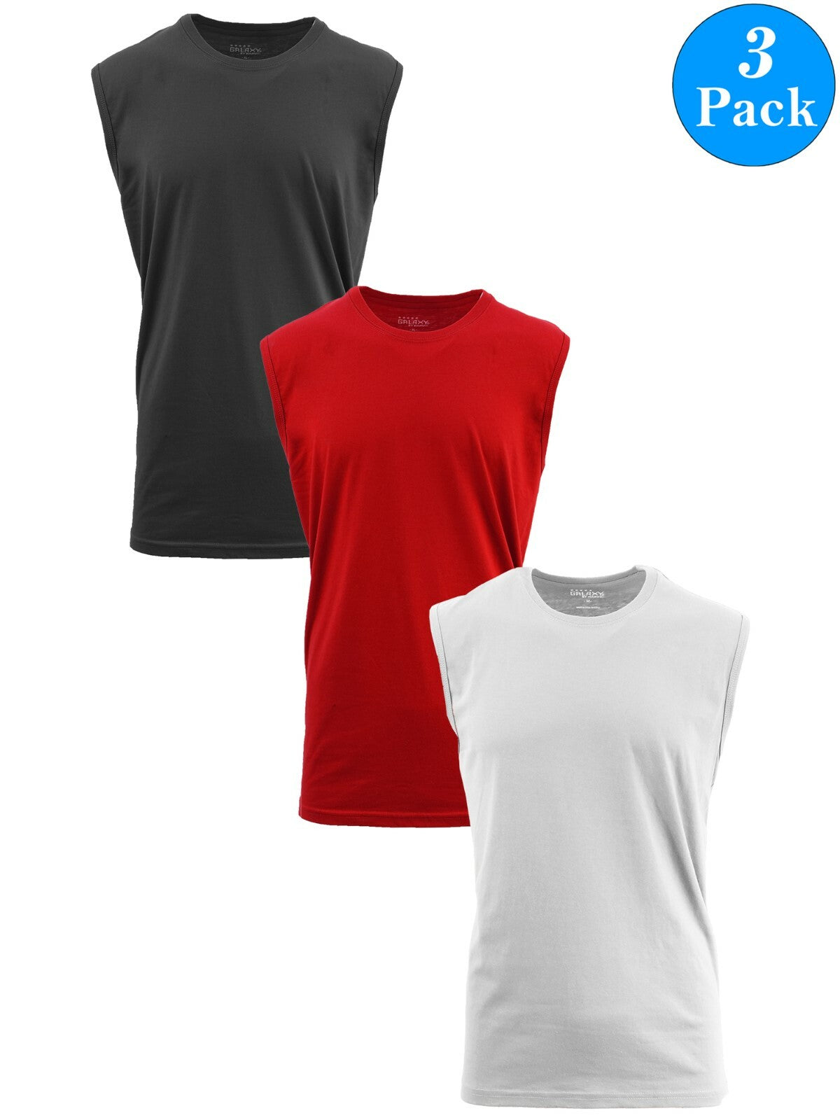 Men's Cool Mesh Muscle Tank Tops, 3-Pack