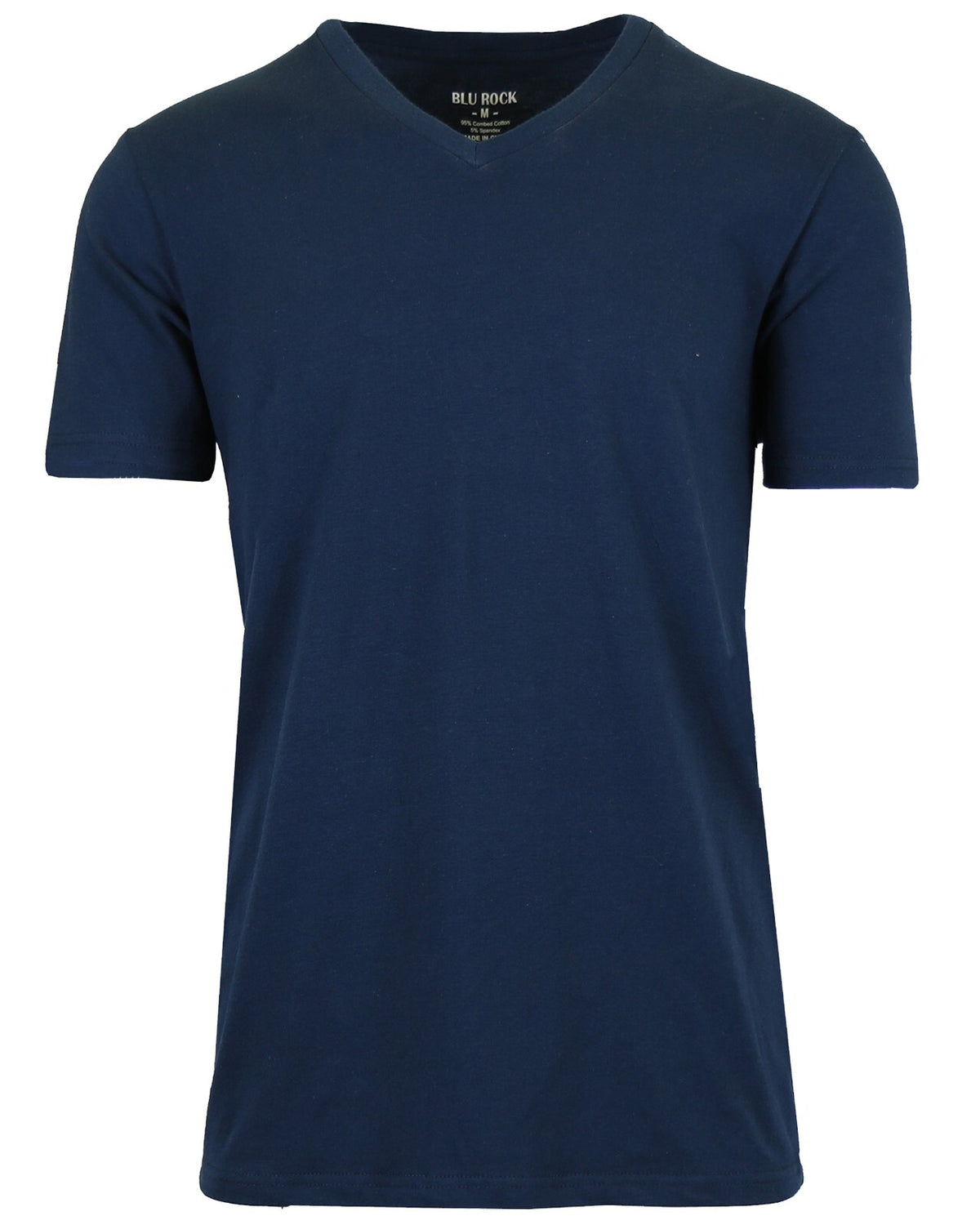 Men's Stretch Cotton Blend V-Neck Undershirt, M-2XL