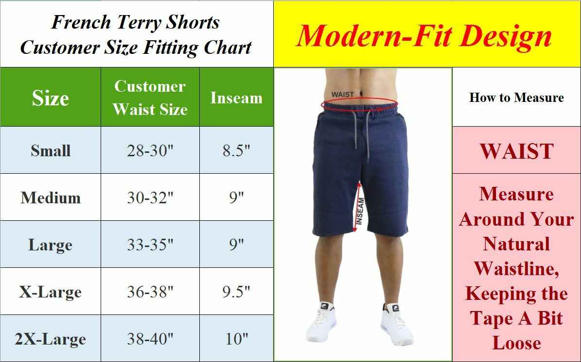 Men's French Terry Jogger Sweat Lounge Shorts With Contrast Color Trim Design