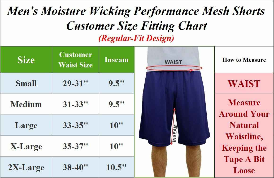 Men's Moisture Wicking Performance Active Mesh Shorts With Side Block Design NEW