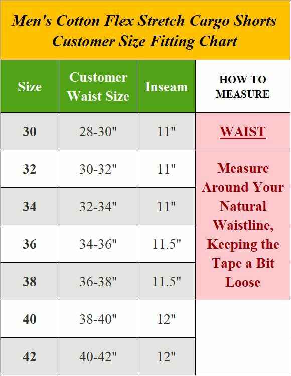 Mens Cotton Belted Cargo Shorts Vintage Distressed Lounge Hiking Sizes 30-48 NEW