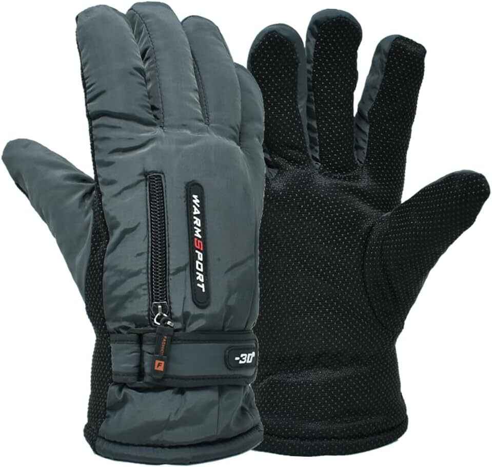 Thermal Winter Gloves Waterproof Ski & Snowboard Gloves with Fleece Lining