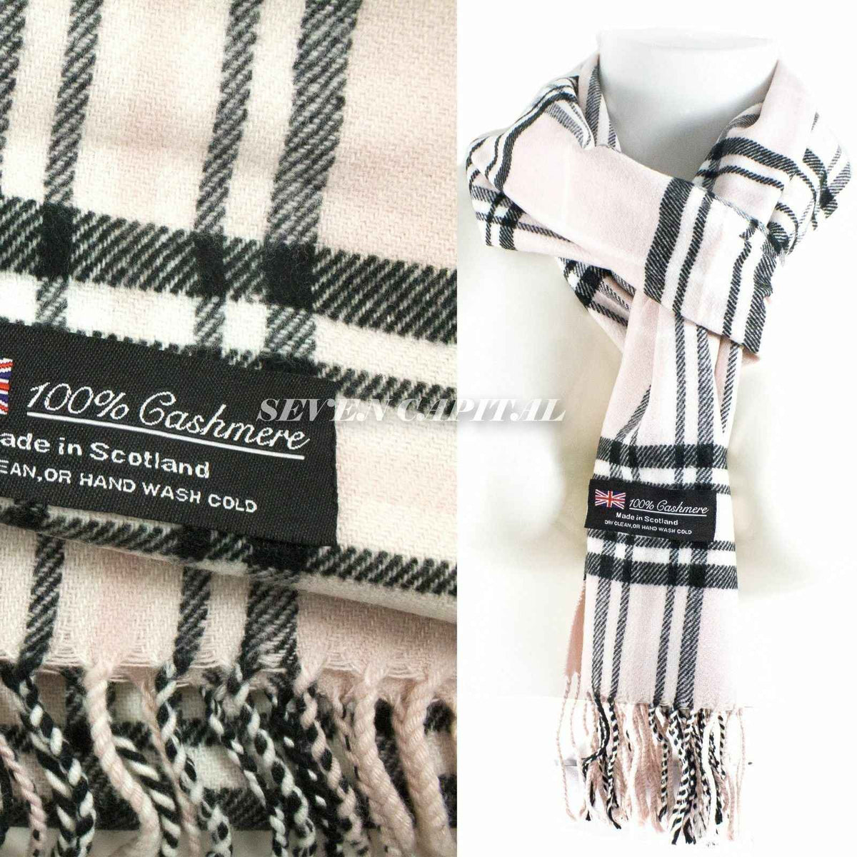 Mens Womens Winter Warm SCOTLAND Made 100% CASHMERE Scarf Scarves Plaid Wool