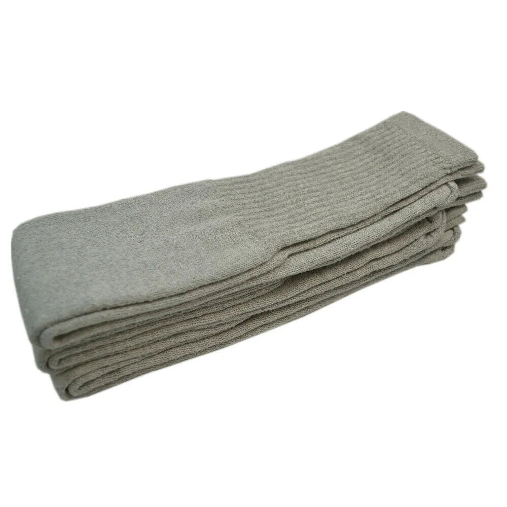 Men Athletic Socks Cotton Sports Solid Tube Socks sox Sizes 9-15 - PremiumBrandGoods