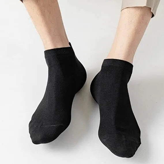 Ankle Socks Unisex Classic Premium Cotton Mens Womens Solid Low Cut Size 9-13 - PremiumBrandGoods
