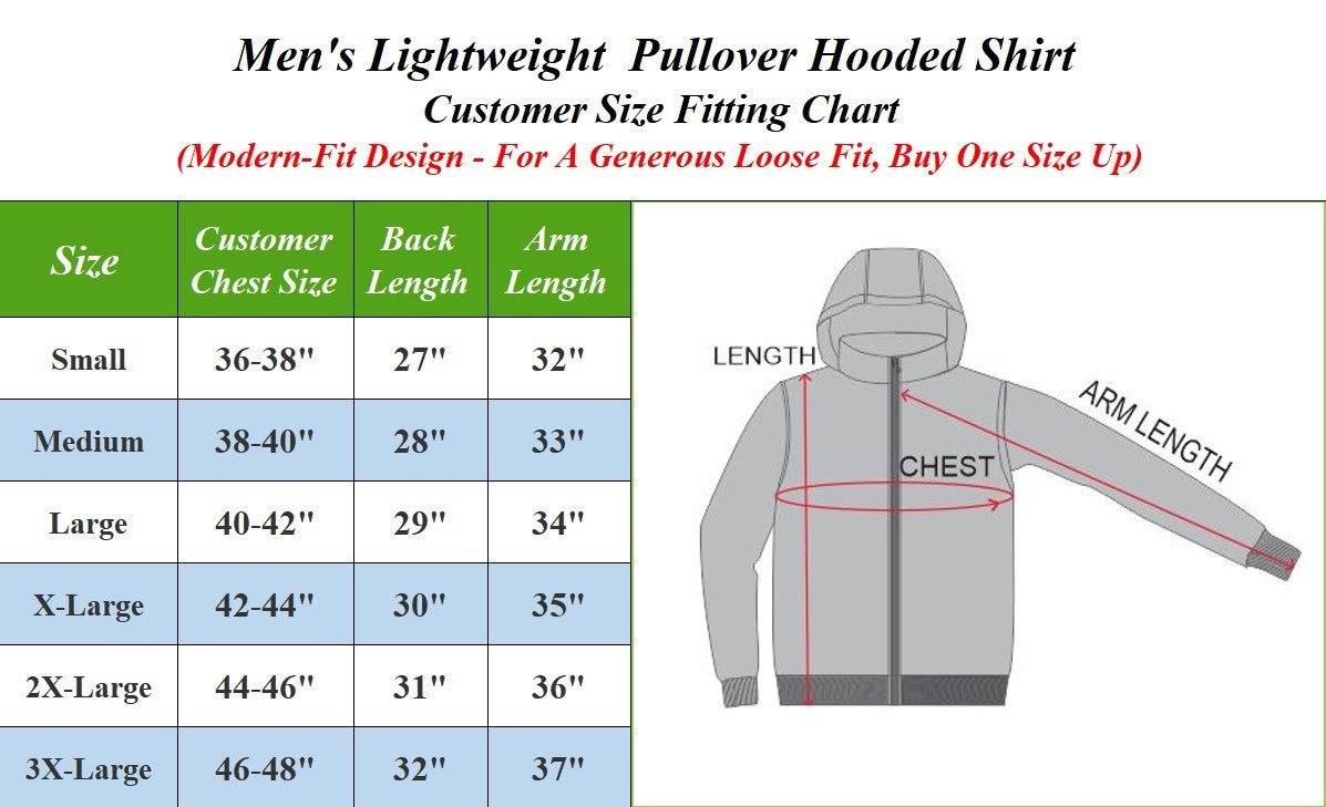 Men's Breathable Cotton Pullover Hoodie, S-3XL