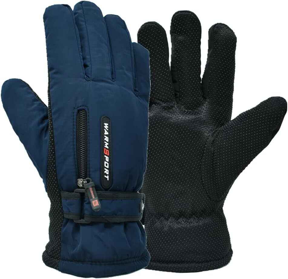 Thermal Winter Gloves Waterproof Ski & Snowboard Gloves with Fleece Lining