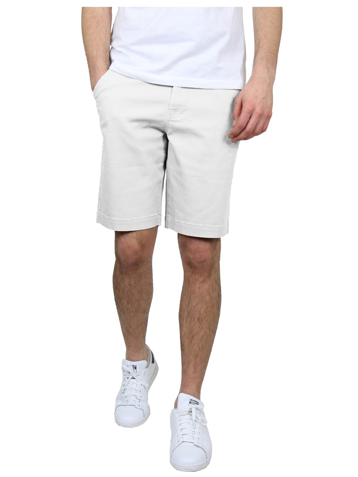Men's Flat Front Twill Uniform Shorts, 12-14" Inseam