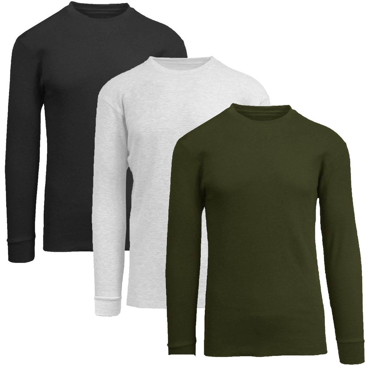 Women's 3-Pack Classic Soft Knit Thermal Shirts – Ribbed & Warm (Sizes- S-2XL)