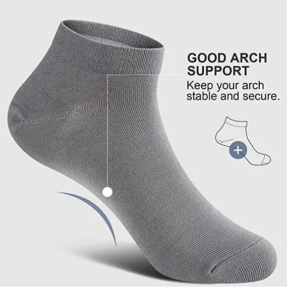 Ankle Socks Unisex Classic Premium Cotton Mens Womens Solid Low Cut Size 9-13 - PremiumBrandGoods