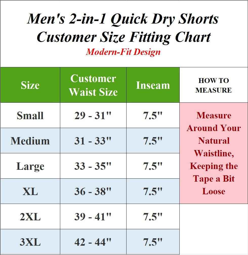 Men's 2-in-1 Running Shorts Quick Dry Stretch Athletic Gym Workout Shorts