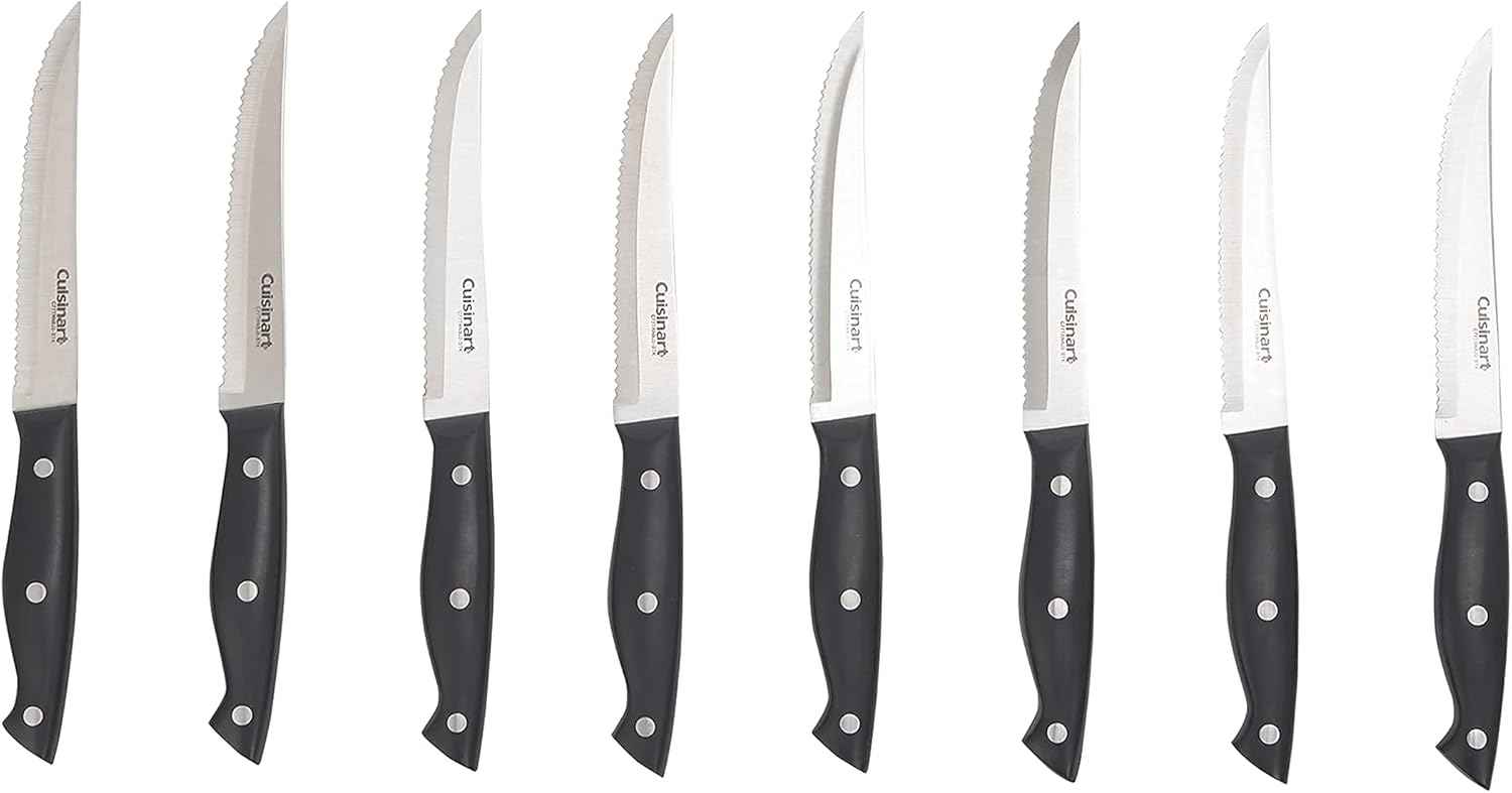 Cuisinart Knife Set Classic Nitrogen Forged Triple Rivet Cutlery 15-Piece Knife Block Set