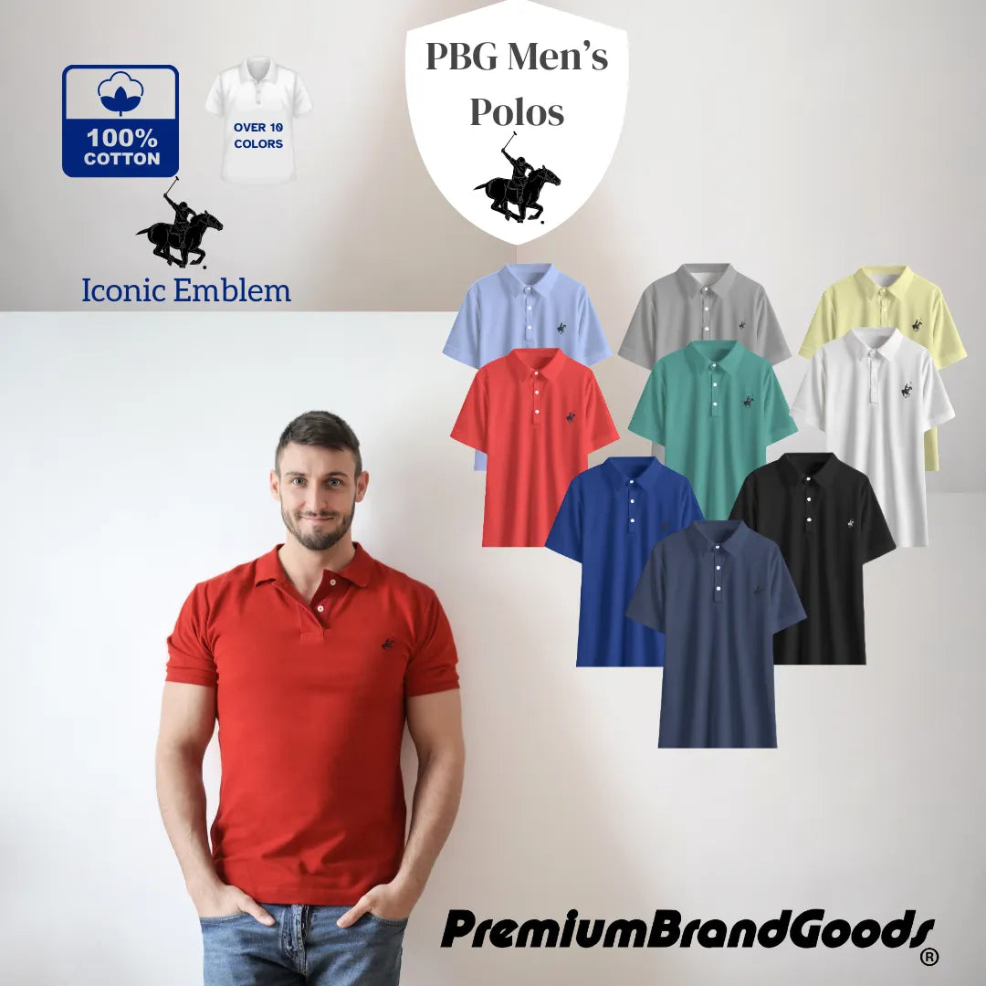 Men's 6 Pack 100% Cotton Pacific Tees Assorted Colors - PremiumBrandGoods