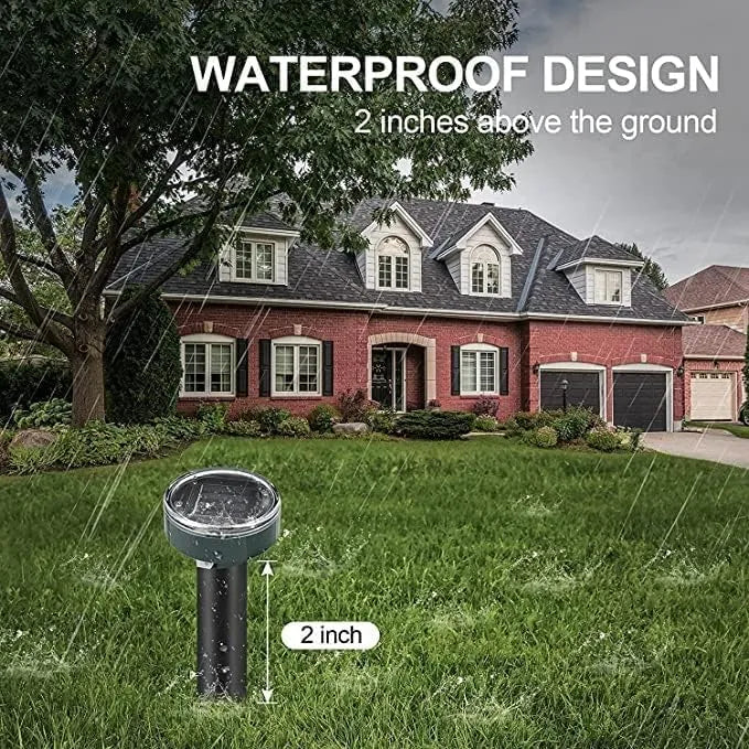 Ultrasonic Mole Repellent Solar Powered 8 Pack, Gopher Repellent, Vole Repellent Mole Repellent for Lawn Garden Yard Waterproof Get Rid of Moles Voles Gophers Rats Rodents - PremiumBrandGoods