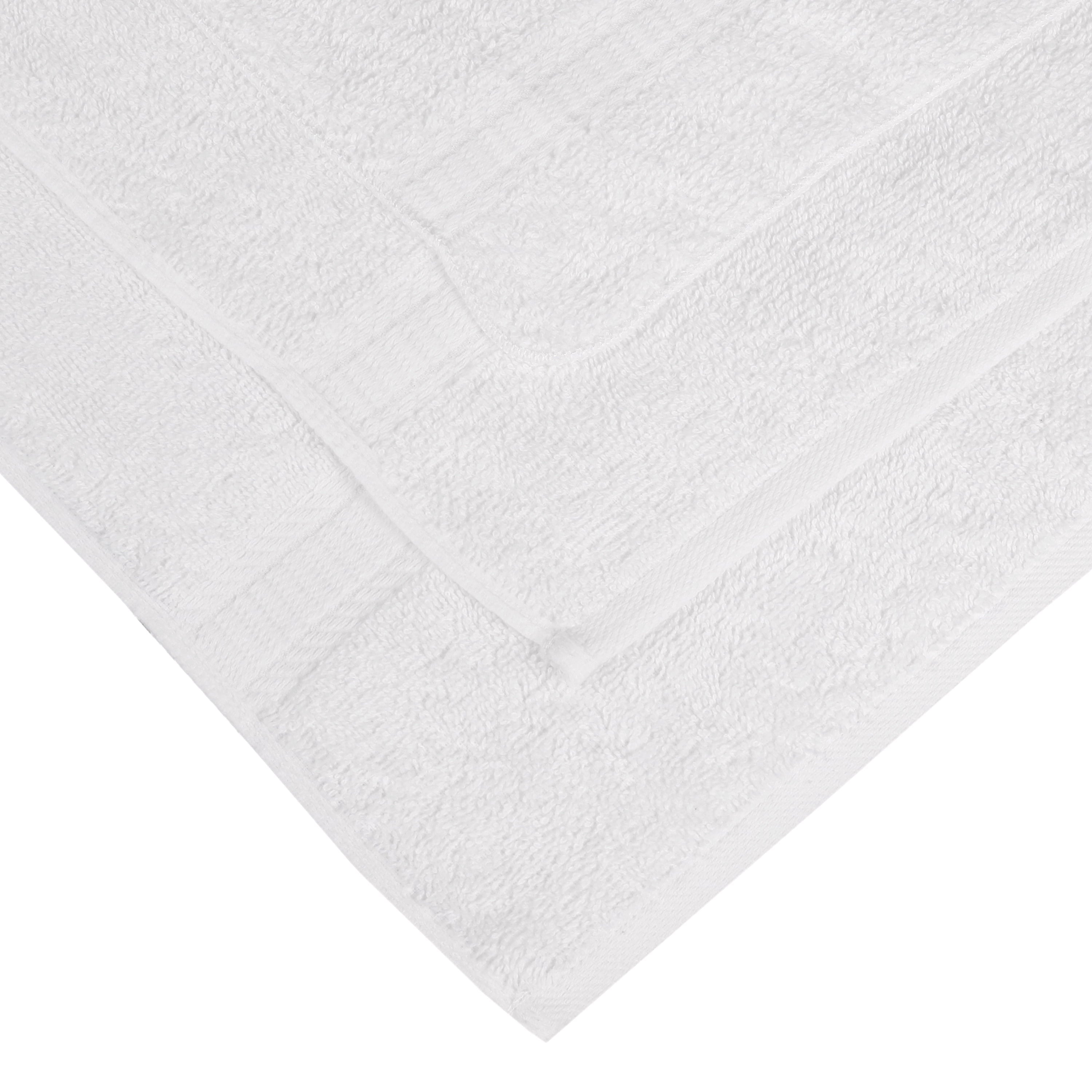 Mainstays 18-Piece Luxury Cotton Towel Set - Super Soft, Highly Absorbent Bath, Hand Towels & Washcloths (White)