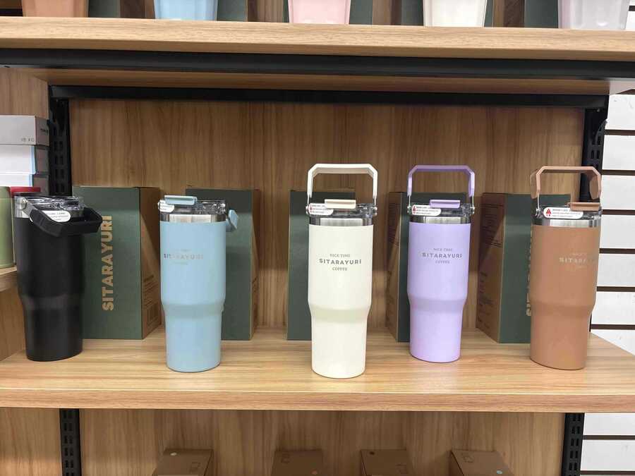 Double Drink Portable Thermos Cup 900ML - PremiumBrandGoods
