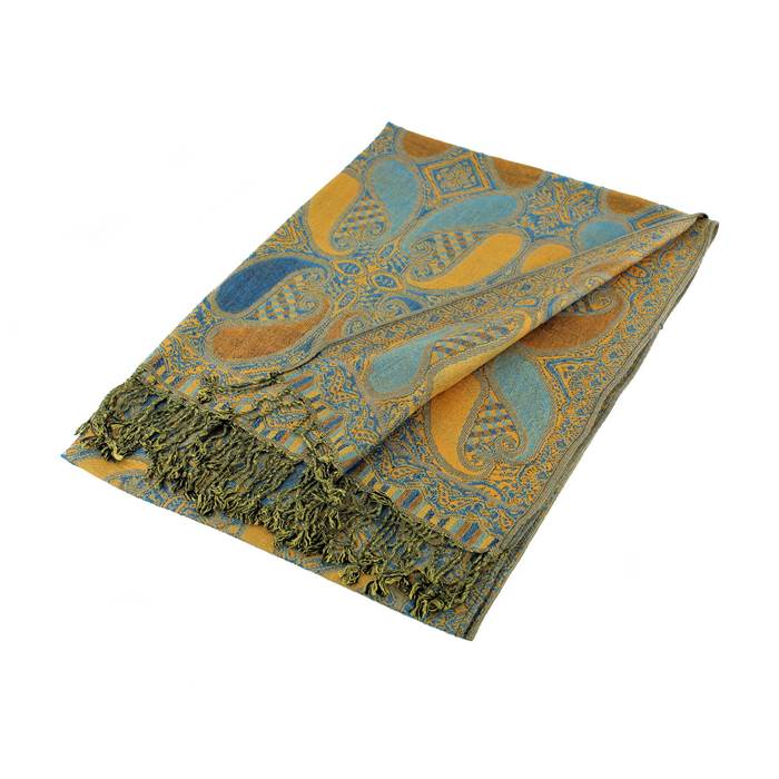 Large Paisley Pashmina Shawl Scarf - Luxurious, Soft, and Versatile Wrap (A18)