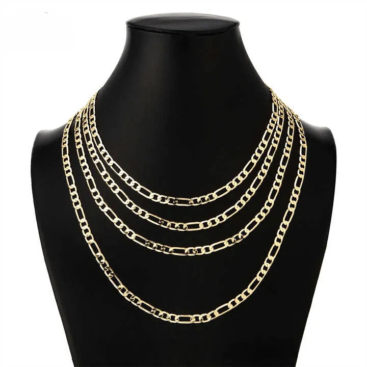 Stylish Cuban Link Chain Stainless Steel Gold Plated Necklace - PremiumBrandGoods