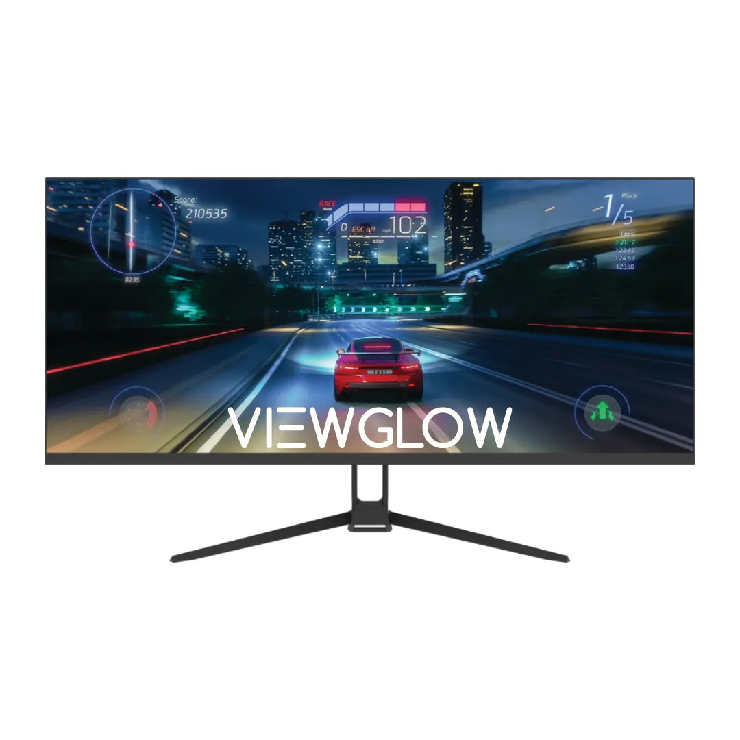ViewGlow 34" GAMING MONITOR 3440X1440 LED WQHD 1MS 100HZ 21:9 WIDE MONITOR IMMERSIVE GAMING - PremiumBrandGoods