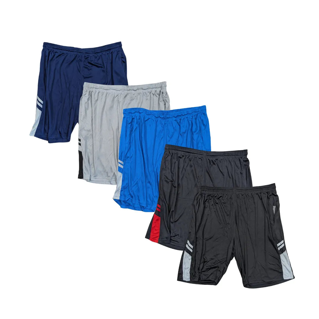 Men's Plus Size Shorts 5 Pack Athleisure Wear 1X-4X - PremiumBrandGoods