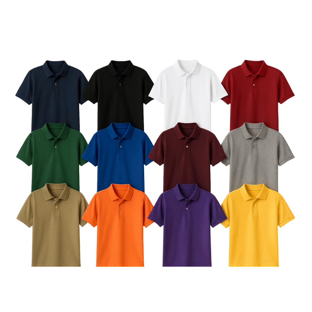 Mens Polo Shirts 5 Pack Assorted Colors M-2XL - PremiumBrandGoods
