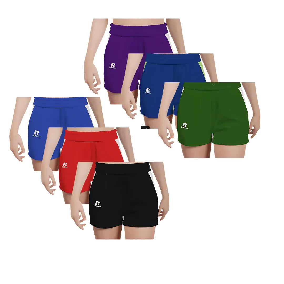 Girls Youth Russell Athletic Shorts 3 Pack Assorted - PremiumBrandGoods