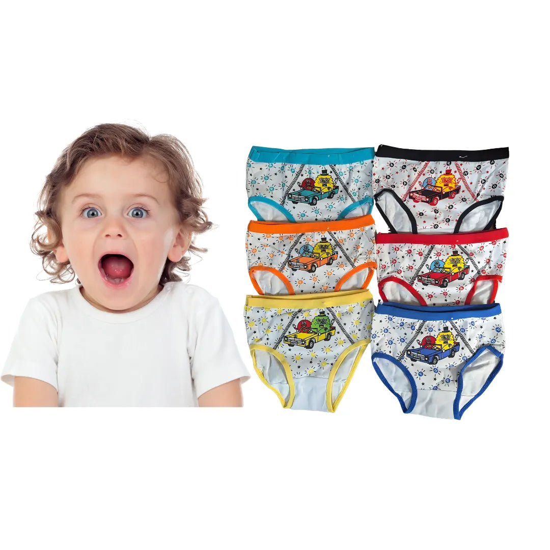 Boy's Toddler Underwear 6 Pack cute cartoon (2-4) - PremiumBrandGoods