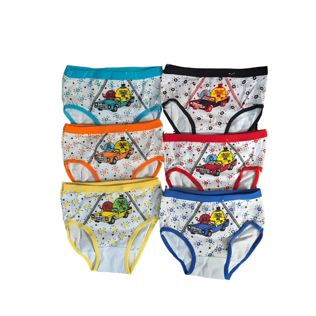 Boy's Toddler Underwear 6 Pack cute cartoon (2-4) - PremiumBrandGoods