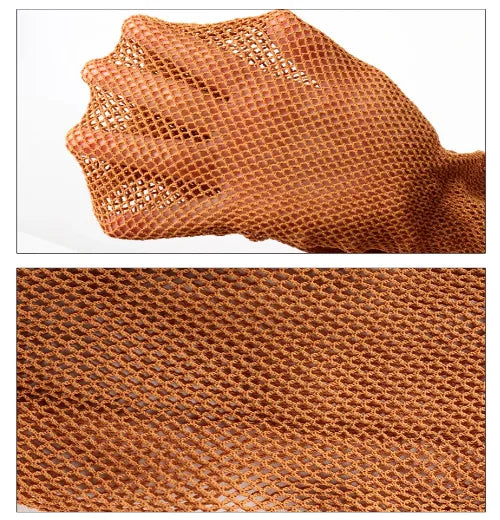 Woman's Tights 2 Pack Caramel Fishnet S-XL - PremiumBrandGoods