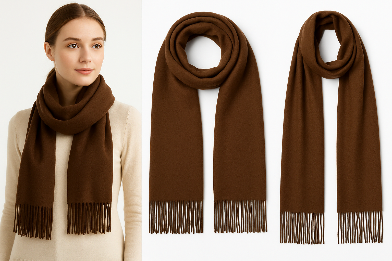 Women's Scarfs Pashmina Wool- 18 Colors Premium Collection - PremiumBrandGoods