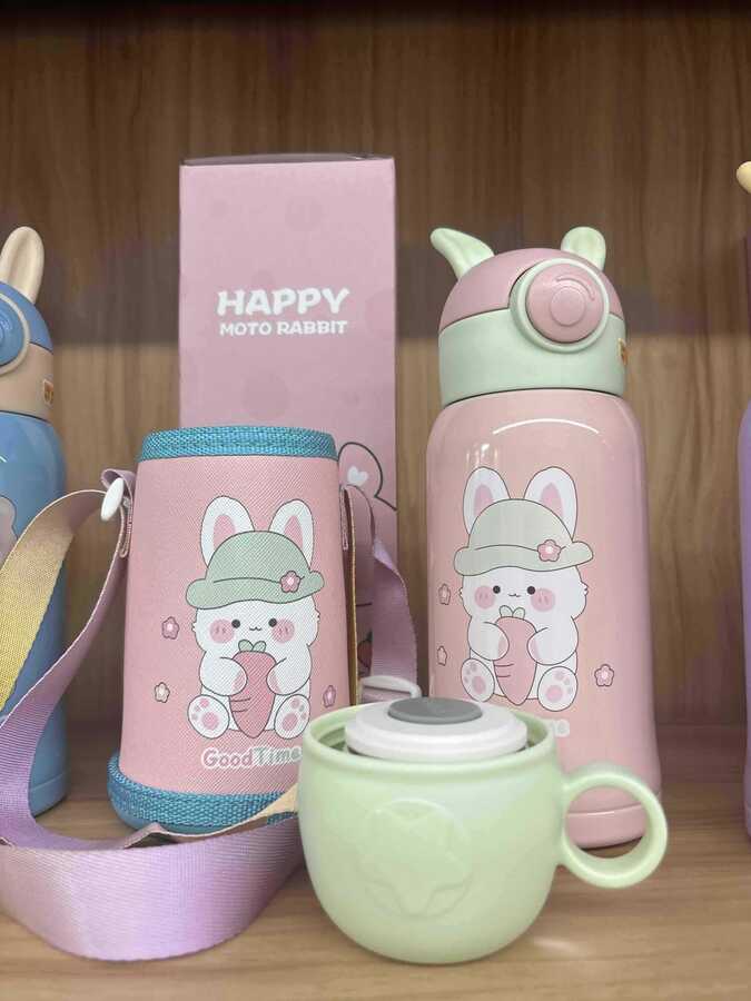 Duoduo Bear Rabbit Thermos Cup 500ML - PremiumBrandGoods