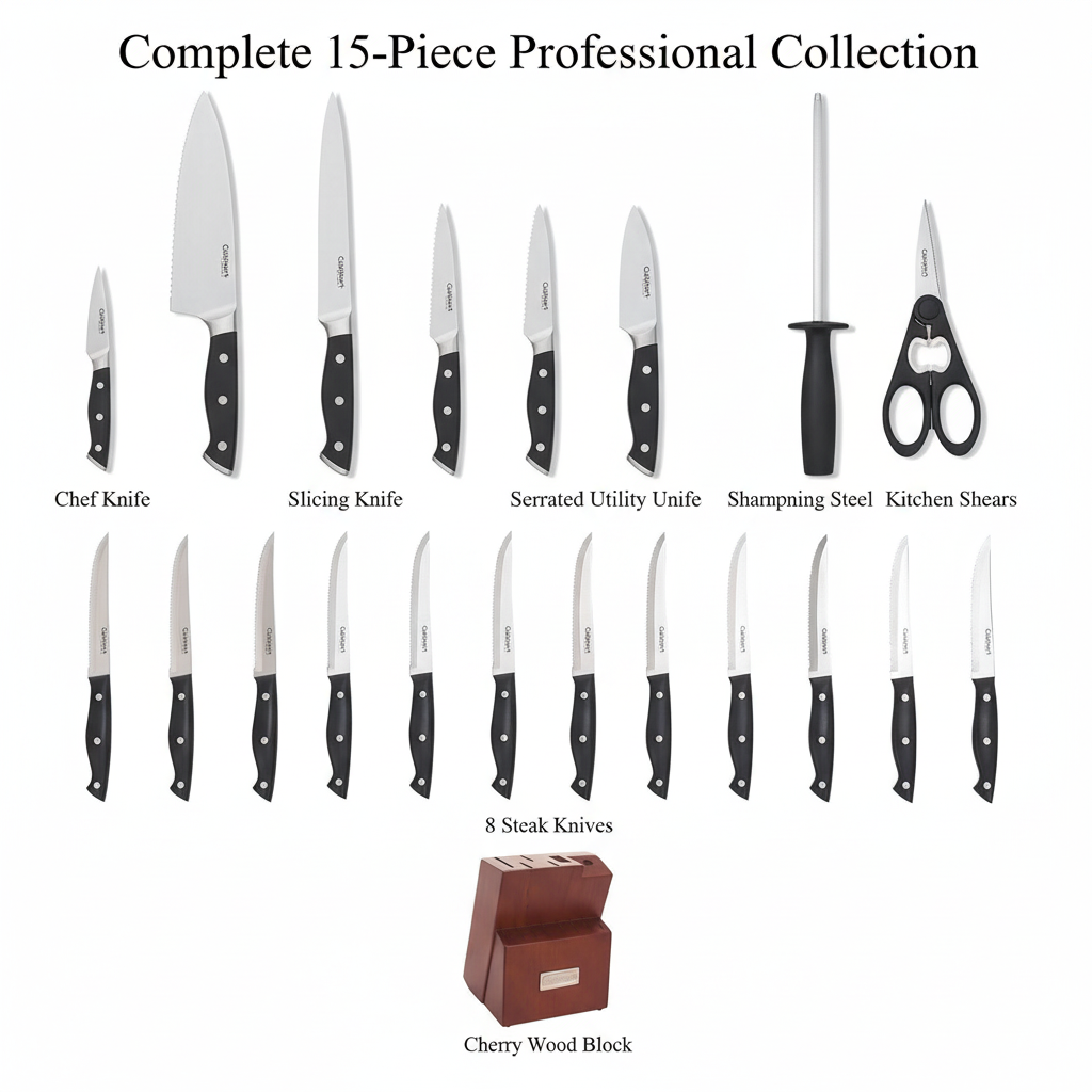 Complete Collection Flat Lay - Black Handles