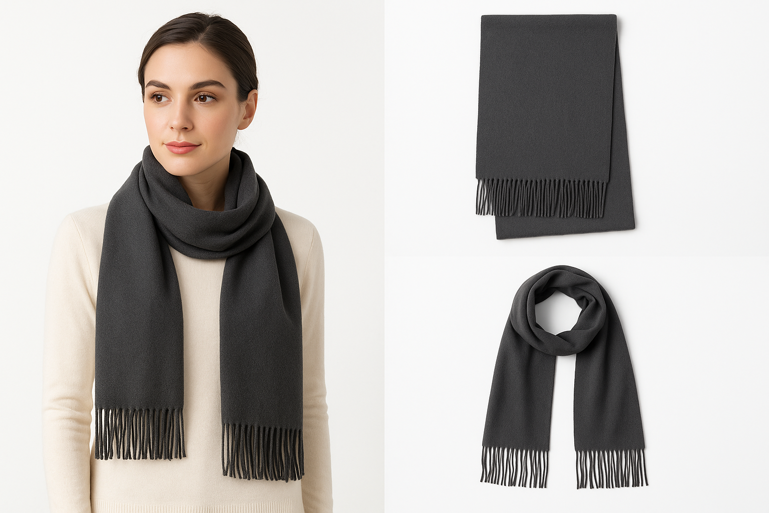 Dark Gray Scarf