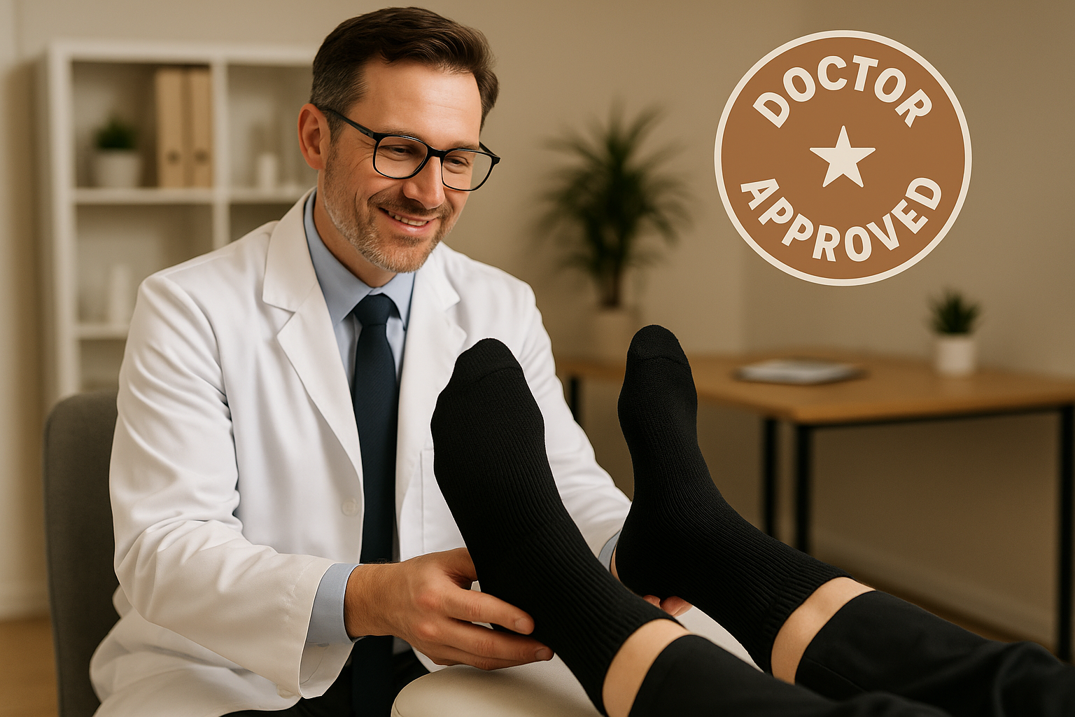 Doctor Examination - Black Socks