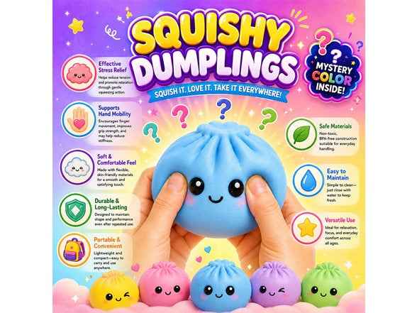 Squishy Dumplings Sensory Toys Value-Packs Random
