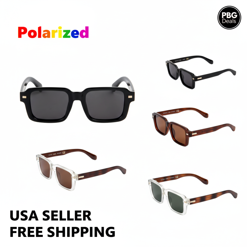 Polarized Unisex Sunglasses Assorted 2-Pack - Premium UV400 Protection