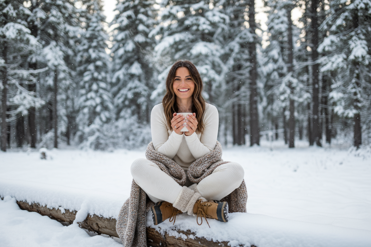 Women's Thermal Underwear Set - 2 Piece Long Johns Top & Bottom for Winter