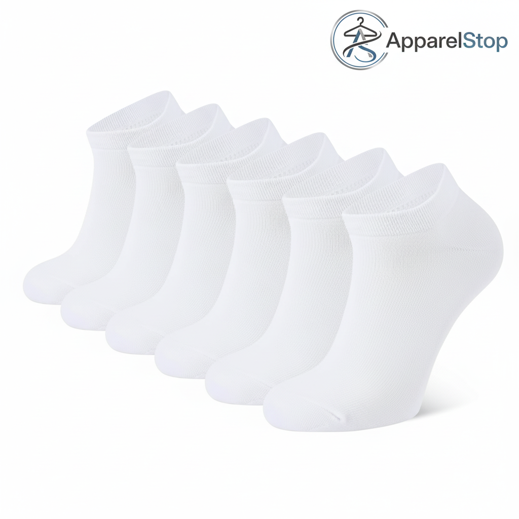 Men's Ankle Socks - All White
