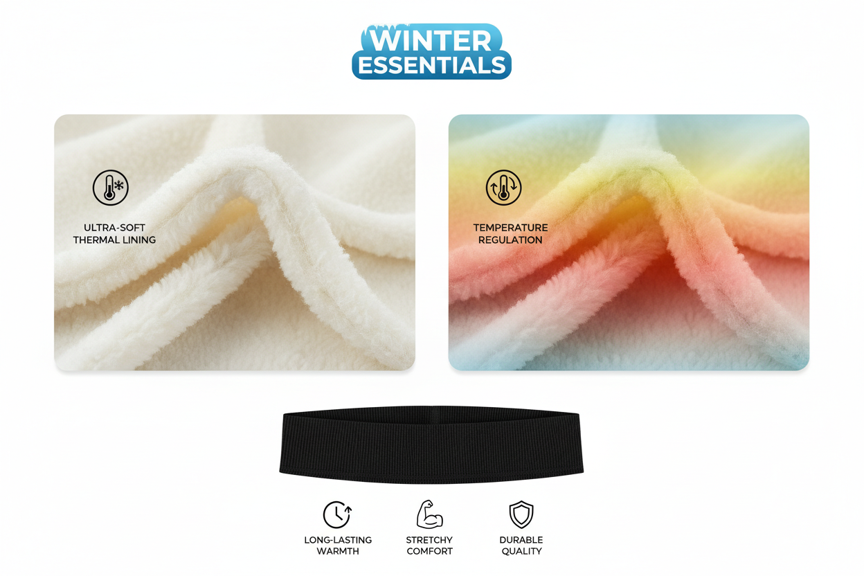 Women's Fleece-Lined Camo Jogger Capris 3-Pack - Winter Thermal Elastic Comfort One Size S/M